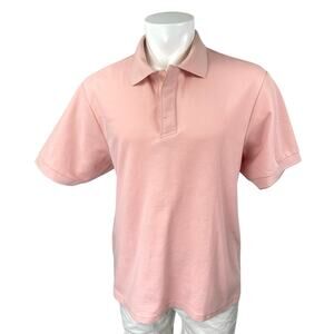 Northyard Men's Pink Short Sleeve Golf Tennis Collared Polo Shirt Top Size XL